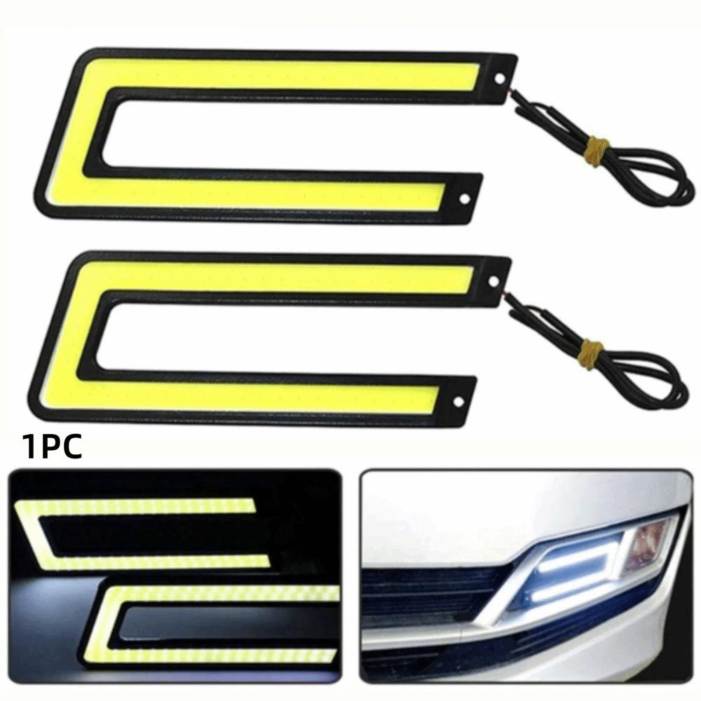 Bright LED DRL Daytime Light U Shape Design COB LED Light Running Light  Automotive Application