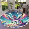 1pc Office Carpet Chair Mats Rainbow Unicorn Fantasy Perfect for Decorating Office Chairs, Living Rooms, Or Bedrooms