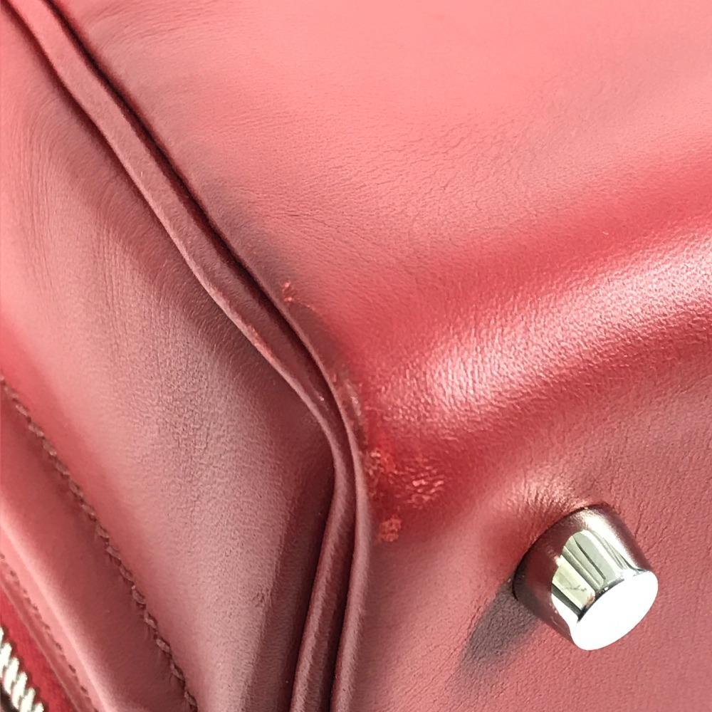 Hermes Sac Anvi 2 36 Bag Mini Duffle Bag Hand Bag Veau Chamonix Red