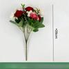3pcs Ramo de Rosas Camelia de Simulación de Seda Flores Falsas de Seda Decoración de Restaurante Flor Artificial Rosa Camelia