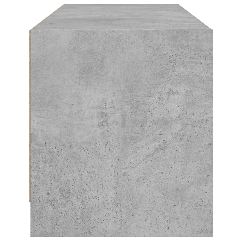 Vidaxl Szafka Tv Ze Szklanymi Drzwiami, Szarość Betonu, 102X37X42 Cm