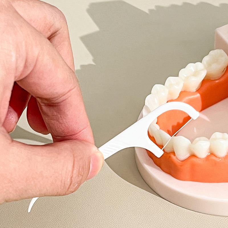 Cute Dental Floss Dispenser Containing 10Pcs Floss Dental Floss Storage Box Auto Refillable Oral Hygiene Care Floss Pick