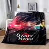 Sweet Home Kdrama Character Print Soft Flannel Throw Blanket Warm Cozy Sofa Bed Decorative Blanket For Home Use