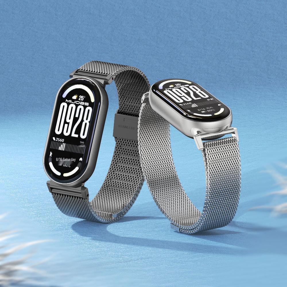 Xiaomi Mi Band 10 GT5 Milánský nerezový náramek pro Mi Band 8/9