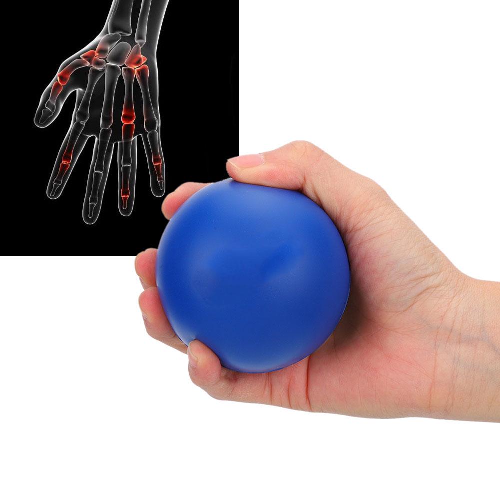 2pcs Silicone Grip Ball Massage Therapy Hand Finger Strength Exercise Stress Relief Ball