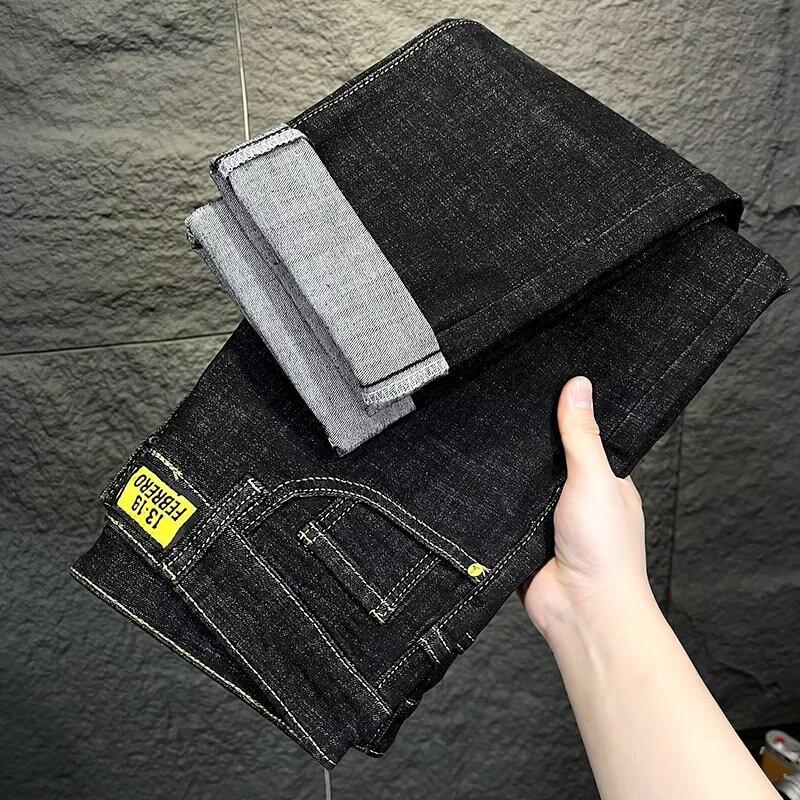 

Hong Kong Style Trendy Men s Summer New 2024 Personalized Letter Jeans Hip Hop Ins Trendy High Street Trendy Ruan Handsome Trousers 36