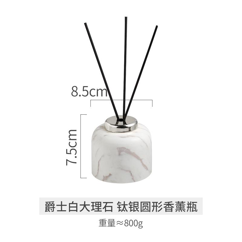 Marble Ceramic Lotion Bottle Bathroom Vanity Portable Soap Dispenser Aromatherapy Bottle Cotton Swab Box Bathroom Accessories