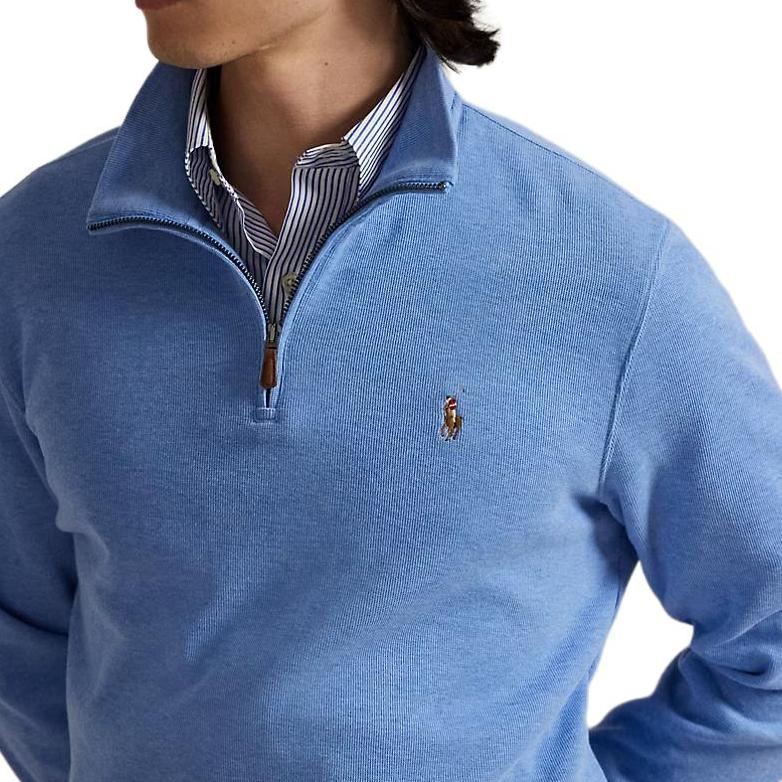 Polo Ralph Lauren FW25 Logo Mock Neck Long Sleeve Sweatshirt Men Sweatshirt MNPOKNI16824671-400