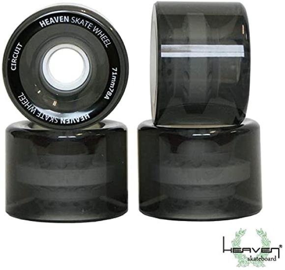 HEAVEN SKATEBOARD HEAVEN CRUISER WHEEL SHR78A BLK Heaven Cruiser Wheel Clear Black 71×52mm