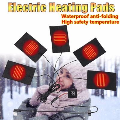 1 Set New Electric Heating Pad Thermal Clothes Heated Jacket Mobile Warming Gear
