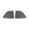 Carbon Fiber For Mazda 3 Axela 2017-2018 Car Front Bumper Triangle Panel Trim Cover Decoration Sticker Exterior Accessories