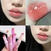 1PC Jelly Lipstick Pen Love Heart Lipstick Mirror Watergloss Lip Glaze Moisturizing Sexy Lip Plumper Waterproof Lips Makeup