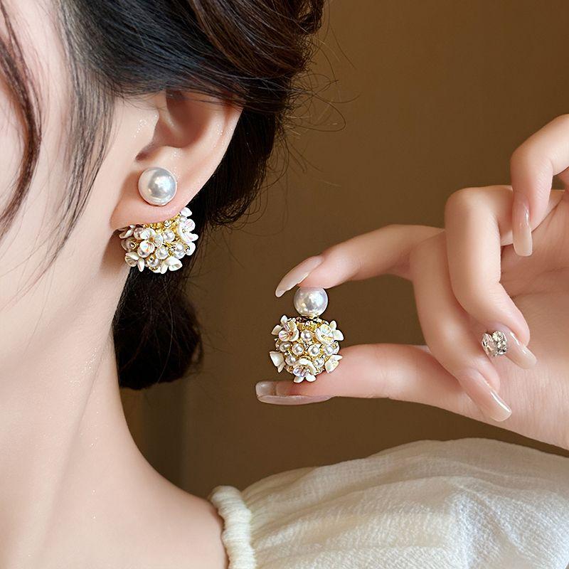 Niche Style Pearl Female Fancy Earrings Best Selling Flowers