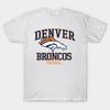 Men Black Print T-shirt Denver-Broncos No-Cut Transfer Paper Print Cotton Tshirt