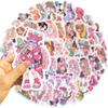 50Pcs Beautiful Girl Stickers Fashion Cartoon Diy Skateboard Phone Case Laptop Waterproof Cool Funny Sticker Decals Toy