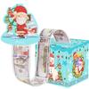 Pull Out Christmas Money Box With 50pcs Transparent Bags Santa Money Pulling Box Snowman Christmas Tree Money Holder Box Party