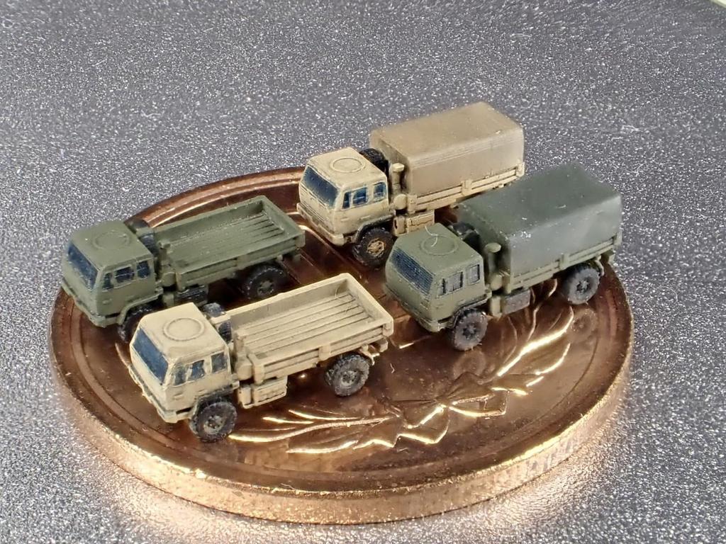 Firestarter Scale Modern M1078 Truck Set 3D Printer Kit 1/700 U.S. FS-MUS22 (Military Vehicle)