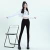 Autumn and Winter New Small Feet Korean Version of Denim Harbor Style Fashion Trend Tight Elastic Denim Trousers Women's Pencil Trousers