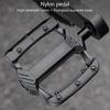 Light Weight Nylon Mountain Bicycles Pedals 3 Bearings Wide Flat Cycling Pedals Nonslip Road Bicycles Pedals Enduring