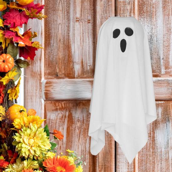 Yousheng LED Halloween Hanging Ghost Decoration Horror Light-up Flying Cloth Ghost for Outdoor Porch Tree Patio Yard Front Door Decor