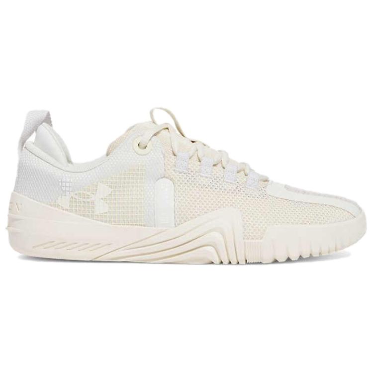 Under Armour TriBase Reign 6 Ivory Dune Men Sneakers Cream White-Quartz White 3027341-142