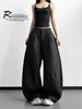 2026 Spring American Retro Wide-Leg Pleated Trousers - High Street Scissor-Leg Suit, Versatile, Loose, Slimming, Floor-Length Casual Pants.