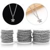 10Yards/Lot Stainless Steel Chain Cross Embossed Chain Bulk Chain For DIY Bracelet Necklace Anklet Jewelry Making Accessories