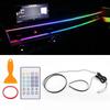 Colorful LED Car Interior Hidden App Remote Control Atmosphere Lamp USB Car Ambient Light Acrylic Strips Dashboard Lights RGB
