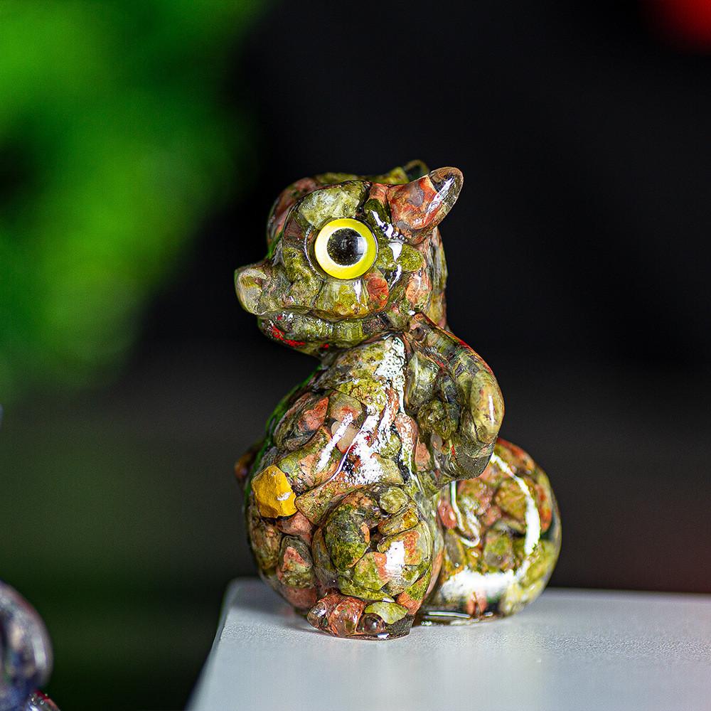 

Crystal Energy Dragon Figurine Resin Craft For Office Decor Gift For Friends Style X