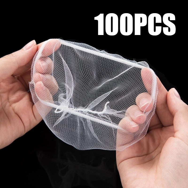 100 200 Disposable Kitchen Sink Filter Sewer Drain Anti Blocking Garbage Bag Pool Leak Mesh Strainer Sink Garbage Net