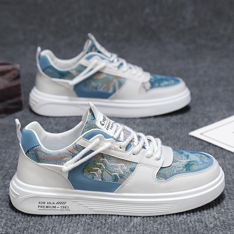 Men's shoes trend board shoes student youth spring 2024 new breathable sports leisure little white tide shoes men's