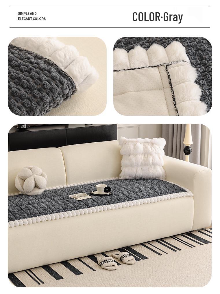 2026 Plush Anti-Slip Sofa Seat Cushion for Autumn/Winter Comfort