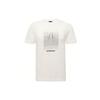 Gradient Logo Print Lässiges Kurzarm-T-Shirt Herren Oberteile Weiß 3K1TL8-1JULZ-0101