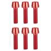 6 Peças de Parafusos de Bicicleta M5 * 18mm Revestidos de Titânio - Parafusos de Aço Inoxidável para Riser de Guidão, Kit de Atualização Leve (Anti Ferrugem)