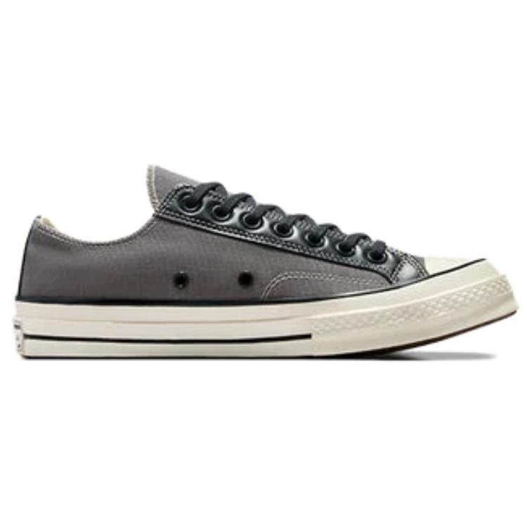 Converse Chuck 70 Low Kožené Prekrytia - Žraločia Koža Unisex Tenisky Šedá Shadow-Woods Egret A09452F
