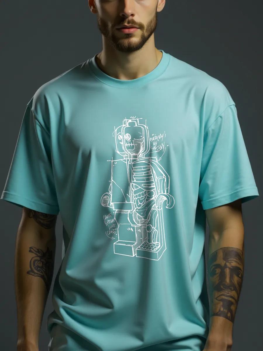 T-shirt with glowing bear print S