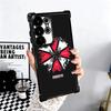 R-Resident-Evil Game Plating Phone Case For Samsung Galaxy S24 S25 FE S26 Edge S23 Ultra S22 S21 Plus S20 Anti-Fall Airabag Cove