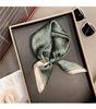 Cute polka dot silk mulberry silk scarf women's versatile small square scarf summer Korean version temperament decorative small scarf headband