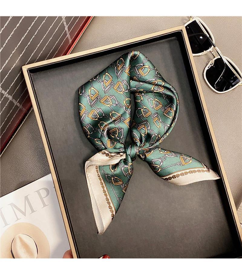 Cute polka dot silk mulberry silk scarf women's versatile small square scarf summer Korean version temperament decorative small scarf headband