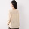 MOKANA Women's Elegant V-Neck Wool Sweater