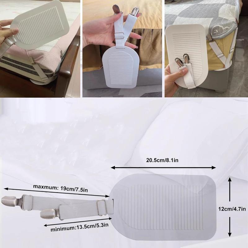 Bed Sheet Clips Adjustable Bed Sheet Holder Straps Elastic Fitted Bedding Clips Fasteners For Home El