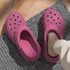 5.0 Height-increasing Hole Shoes PVC Women's Summer New Cute Muffin Thick-soled Non-slip Bag Head Slippers