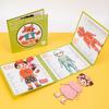 Magnetic Body Structure Puzzle Book Wooden Preschool Body Parts Learning Puzzle Book Parent-child Interactive Educational Human Anatomy Book