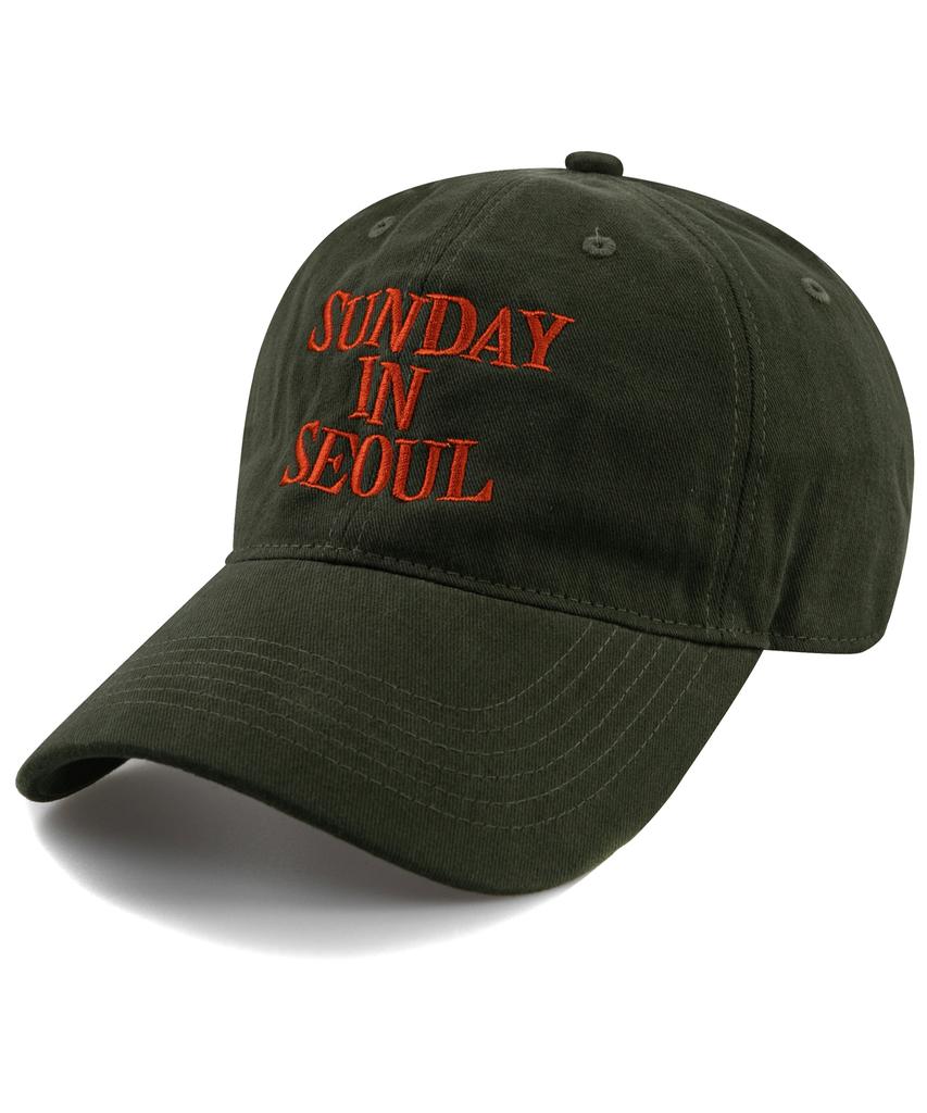 Wig Sunday In Seoul Cotton Peach Ball Cap