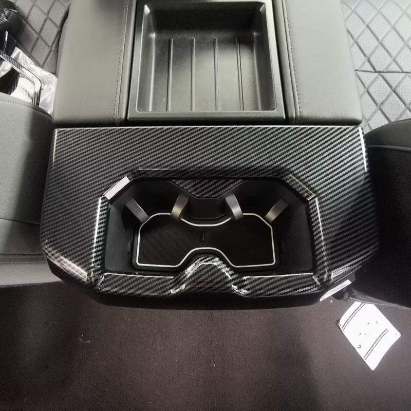 For Toyota Sequoia 2023 2024 Central Water Cup Tray Trim Frame Interior Retouching Styling