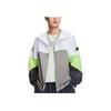 Li-Ning Badfive Chaqueta Casual Colorblock con Cremallera para Hombre Chaquetas Blanco Gris AFDS361-2