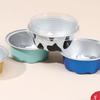10 Pcs 50Ml Temperature Resistance Reusable Aluminum Foil Baking Cups With Lid Small Pudding Tart Tins Pastry Baking Tools Set