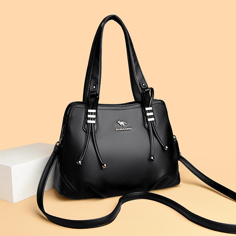 Hochwertige minimalistische Tragetasche für Damen, modische Schultertasche, einfarbige Umhängetasche, geeignet für den täglichen Gebrauch, zum Einkaufen, für den Weg zur Arbeit