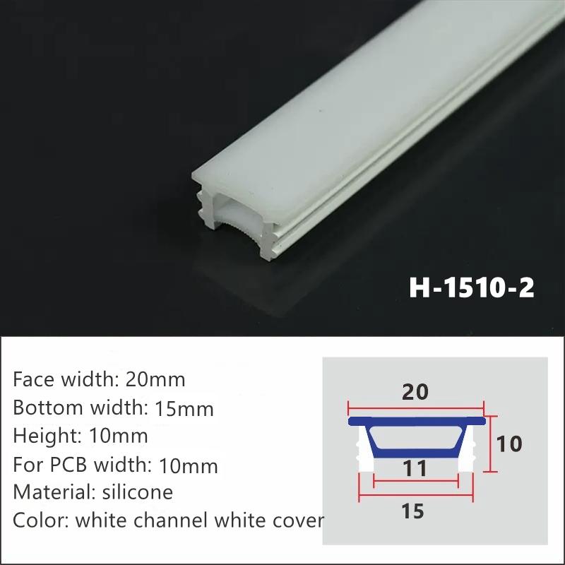 5m 1m LED Neon Rope Tube Recessed Thread-free Flexible Silicone Casing Strip Light IP67 Waterproof Soft Tape Decor Linear Lamp