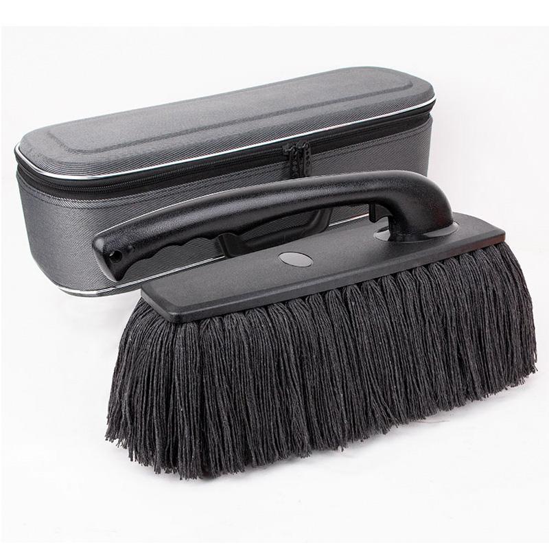 Telescoping Brush for Car Wash Grey Dust Mop Cleaning Tyre Wax Duster and Drying Tool 45*12*16CM